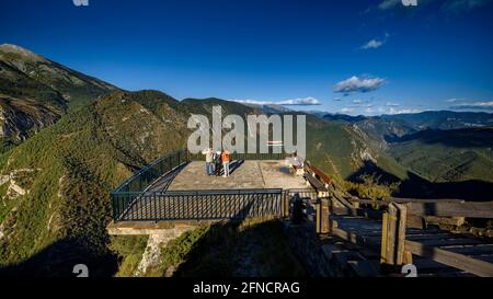 Alt Berguedà seen from the Gresolet viewpoint on a summer afternoon (Berguedà, Catalonia, Spain, Pyrenees) Stock Photo