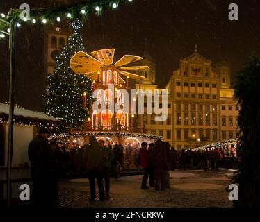 Augsburg Christmas Market Stock Photo