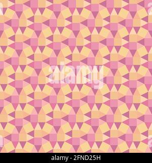 Elegant seamless geometric pattern design of overlapping elliptical, triangular and square shapes. Artistic repeating texture abstract background Stock Vector