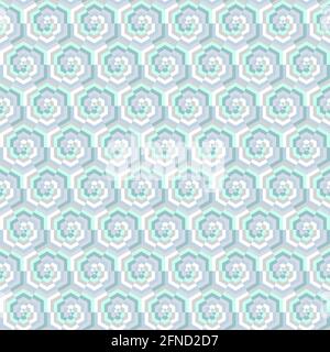 Stylish trendy seamless geometric pattern design for textile and printing. Ornamental repeating texture of hexagons. Abstract Decorative background Stock Vector