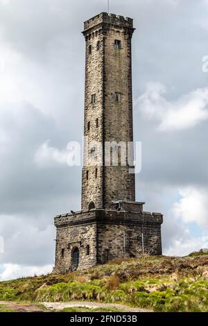 Peel Tower, Holcombe Hill near Bury. Stock Photo