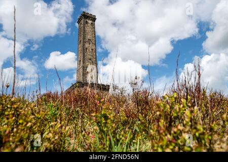 Peel Tower, Holcombe Hill near Bury. Stock Photo