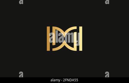 LETTER DD LOGO DESIGN WITH NEGATIVE SPACE EFFECT Stock Vector
