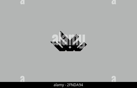 LETTER W OR WEE LOGO DESIGN FOR ILLUSTRATION USE Stock Vector