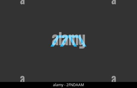 LETTER AM OR MA LOGO DESIGN Stock Vector