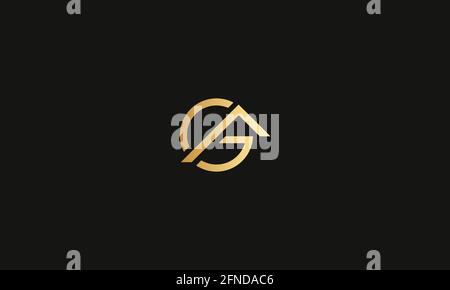LETTER GA LOGO DESIGN FOR ILLUSTRATION USE Stock Vector