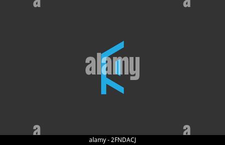 letters fc logo design or cf logo concept Stock Vector