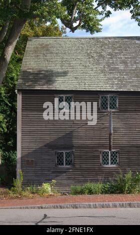 Old house in Plymouth Massachusetts Stock Photo