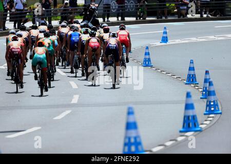 Yokohama, Kanagawa, Japan. 15th May, 2021. General view Triathlon : ITU World Triathlon Championship Series Yokohama 2021 Women's Elite in Yokohama, Kanagawa, Japan . Credit: Naoki Nishimura/AFLO SPORT/Alamy Live News Stock Photo