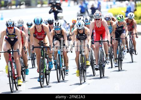 Yokohama, Kanagawa, Japan. 15th May, 2021. General view Triathlon : ITU World Triathlon Championship Series Yokohama 2021 Women's Elite in Yokohama, Kanagawa, Japan . Credit: Naoki Nishimura/AFLO SPORT/Alamy Live News Stock Photo