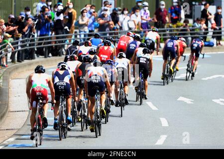 Yokohama, Kanagawa, Japan. 15th May, 2021. General view Triathlon : ITU World Triathlon Championship Series Yokohama 2021 Men's Elite in Yokohama, Kanagawa, Japan . Credit: Naoki Nishimura/AFLO SPORT/Alamy Live News Stock Photo