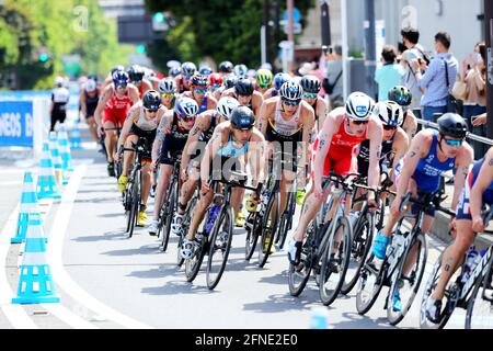 Yokohama, Kanagawa, Japan. 15th May, 2021. General view Triathlon : ITU World Triathlon Championship Series Yokohama 2021 Men's Elite in Yokohama, Kanagawa, Japan . Credit: Naoki Nishimura/AFLO SPORT/Alamy Live News Stock Photo