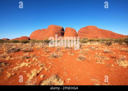 Kata Tjuta (the Olgas), Northern Territory, Australia, September 2018.  These imposing rock formations or bornhardts, are located about 360kms southwe Stock Photo