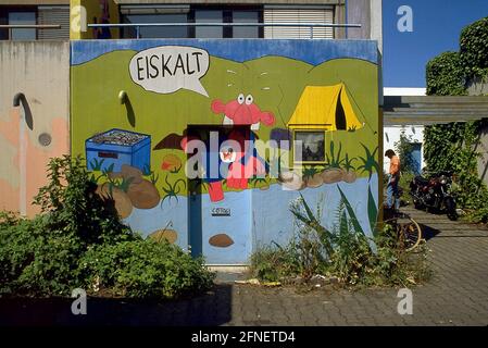 Accommodation in the student city in the Olympic Village on the Olympic grounds in Munich. [automated translation] Stock Photo