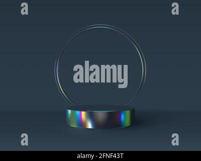Vector 3d podium scene. Stock Vector