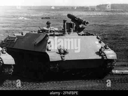 The rocket-propelled tank 1 is armed with the SS11 wire-guided anti ...