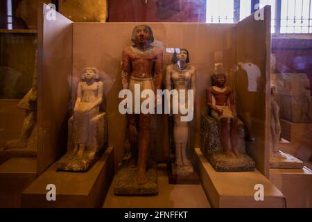 Cairo Egypt - April 13, 2021. Egyptian Museum, various exhibits. Stock Photo