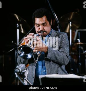 Art Farmer, amerikanischer Jazz-Trompeter, Jazz Fest Berlin, 1981. Art Farmer, American Jazz trumpet player, Jazz Fest Berlin, 1981. Stock Photo