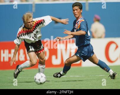 World Cup 94 Germany - South Korea 27.06.1994 Jürgen Klinsmann Jong Son Chung [automated translation] Stock Photo