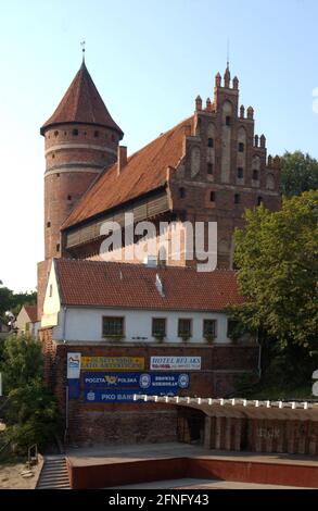 PL-Poland / East Prussia / 8/1995 Allenstein, the old castle of the Teutonic Knights // Places / Cities / History / Eastern Conquest / Knights' Order The settlement was first mentioned in writing in 1348. The castle was built by the bishops of Moravia. In 1772 Allenstein came to Prussia, in the referendum in 1920 the majority voted for Germany, since 1945 it is Polish. [automated translation] Stock Photo