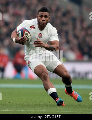 File photo dated 15-11-2014 of England's Kyle Eastmond. Issue date: Monday May 17, 2021. Stock Photo