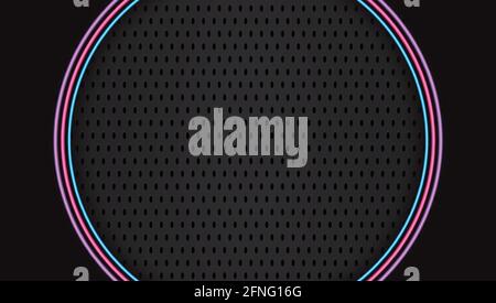 Abstract background of black circles Stock Vector