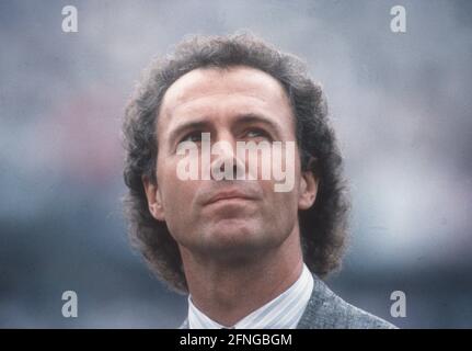 Team manager Franz Beckenbauer (German national football team) portrait on 09.09.1987. Copyright for journalistic use only! Only for editorial use! Copyright only for journalistic use ! Only for editorial use! [automated translation] Stock Photo