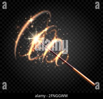 Fairytale magical wand Stock Vector