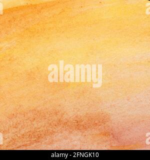 Orange and peach pink watercolor gradient image. Abstract watercolor background textured paper Stock Photo