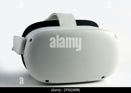 Oculus Quest 2 Virtual Reality Headset Isolated Stock Photo