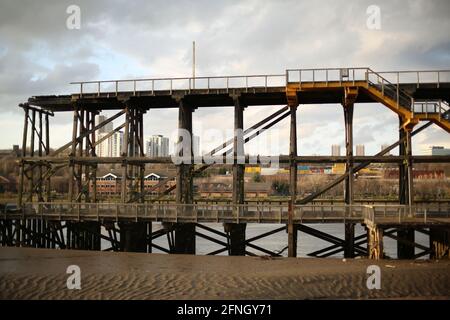 The Staithes Stock Photo