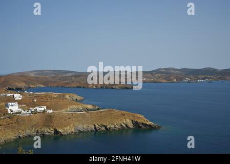 Scenic seascape in Astypalaia island, Dodecanese Greece. Stock Photo