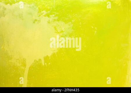 Green background yellow painted on wood Stock Photo