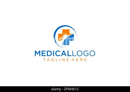 Medical pharmacy logo design template.- vector. Stock Vector