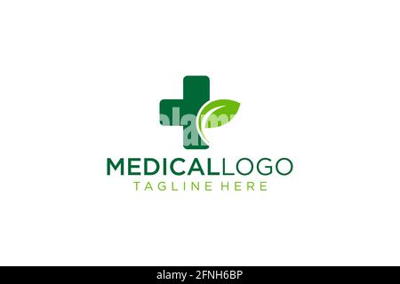 Medical pharmacy logo design template.- vector. Stock Vector