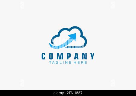 Technology Logo, Modern, Minimalist, Futuristic Vector Logo Template Gradient. Stock Vector