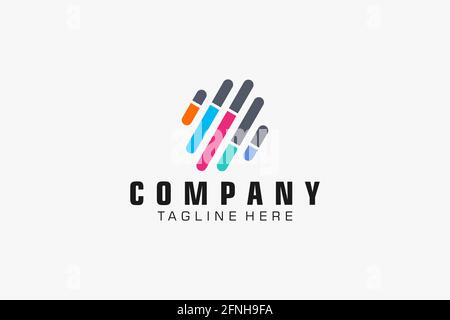 Abstract logo. Minimalistic logo design. Creative logo. Beautiful and simple. Stock Vector