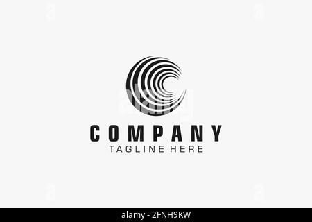 Abstract logo. Minimalistic logo design. Creative logo. Beautiful and simple. Stock Vector