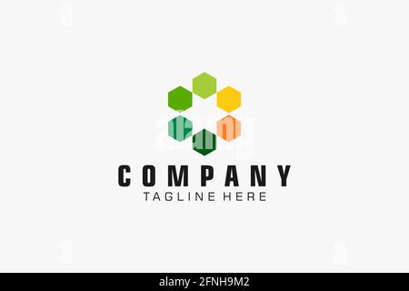 Abstract logo. Minimalistic logo design. Creative logo. Beautiful and simple. Stock Vector