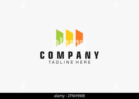 Abstract logo. Minimalistic logo design. Creative logo. Beautiful and simple. Stock Vector