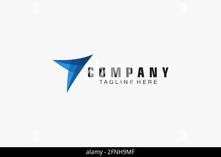 Abstract logo. Minimalistic logo design. Creative logo. Beautiful and simple. Stock Vector