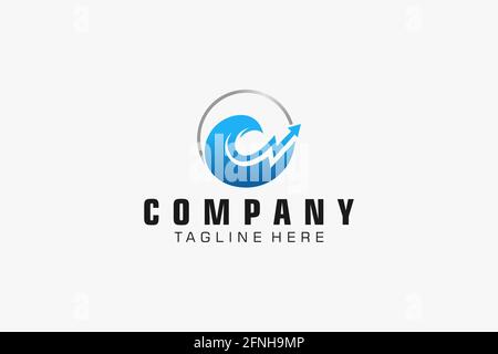 Abstract logo. Minimalistic logo design. Creative logo. Beautiful and simple. Stock Vector