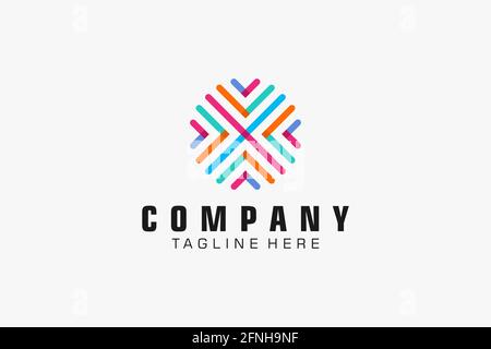 Abstract logo. Minimalistic logo design. Creative logo. Beautiful and simple. Stock Vector
