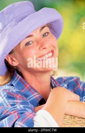 Lifestyle. Young woman outdoors portrait. Stock Photo