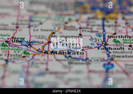 St Peter Mn Map St Peter Minnesota Usa Shown On A Geography Map Or Road Map Stock Photo -  Alamy