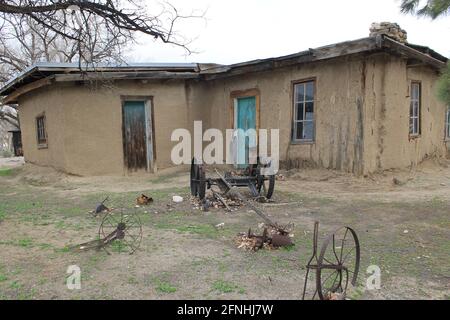 Old cabin ruins in the southwest Stock Photo