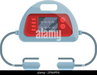Breath defibrillator icon. Cartoon of Breath defibrillator vector icon for web design isolated on white background Stock Vector