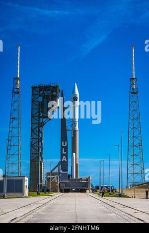 CAPE CANAVERAL, FLORIDA, USA - 16 March 2022 - Aerial view of Starship