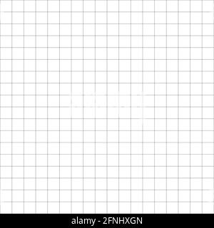 Repetitive checkered squares grid, mesh. Graph, plotting, coordinate paper pattern, texture vector illustration. Grate, grating, trellis, lattice seam Stock Vector