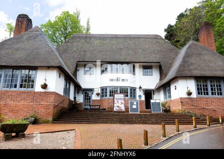 The Drum Inn, situated in the picturesque village of Cockington in devon, UK Stock Photo